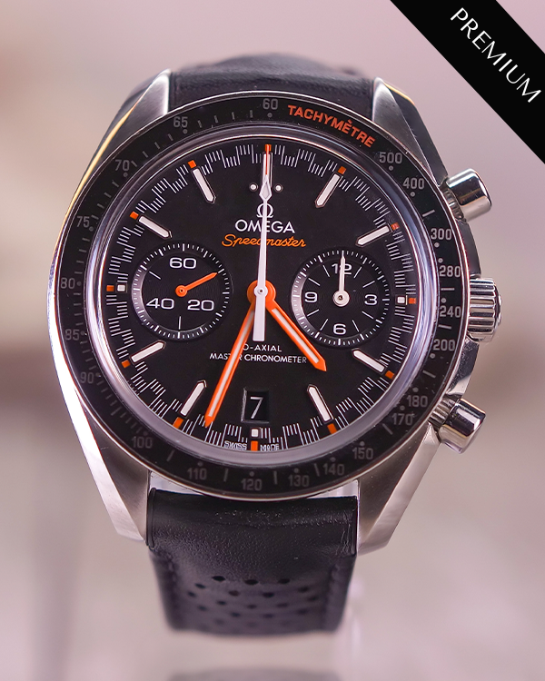 2018 Omega Speedmaster Racing Co-Axial 44.25MM Black Dial Leather Strap (329.32.44.51.01.001)