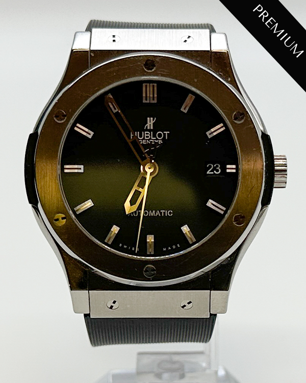 Hublot Classic Fusion 45MM Black Dial Rubber Strap (511.NX.1170.RX)