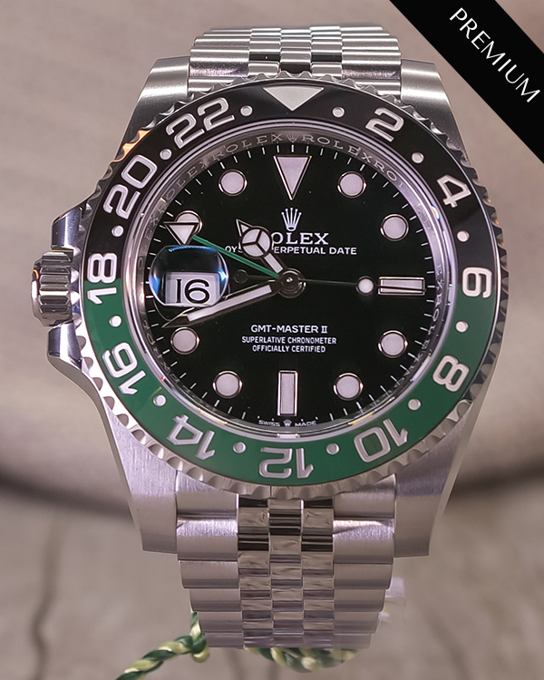 2023 Rolex GMT-Master II "Sprite" 40MM Black Dial Oystersteel Jubilee Bracelet (126720VTNR)