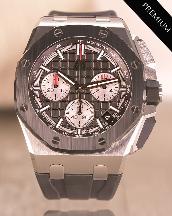 2023 Audemars Piguet Royal Oak Offshore Chronograph 43MM Black Dial Rubber Strap (26420SO.OO.A002CA.01)