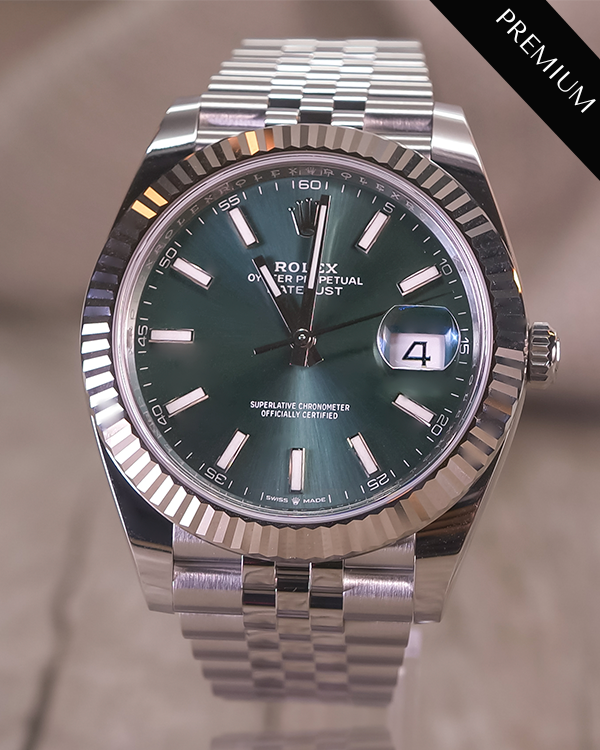 2023 Rolex Datejust 41MM Mint Green Dial Jubilee Bracelet (126334)