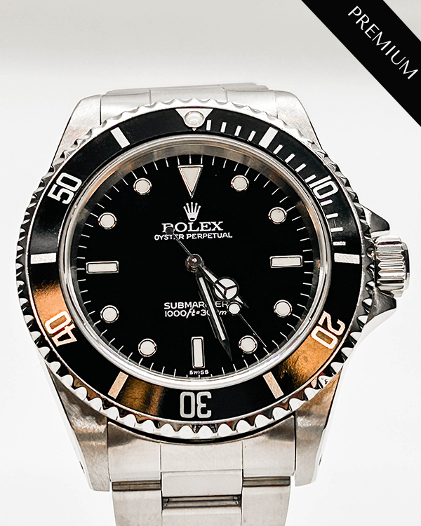 1999 (A Serial) Rolex Submariner No-Date 40MM Black Dial Steel Bracelet (14060)