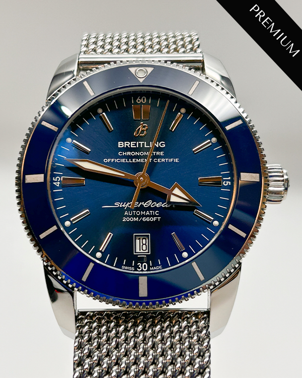 2017 Breitling Superocean Heritage II 46MM Blue Dial Steel Bracelet (AB202016/C961)