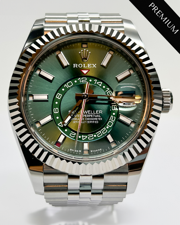 2023 Rolex Sky-Dweller 42MM Jubilee Bracelet  White Rolesor Mint Green Dial (336934)