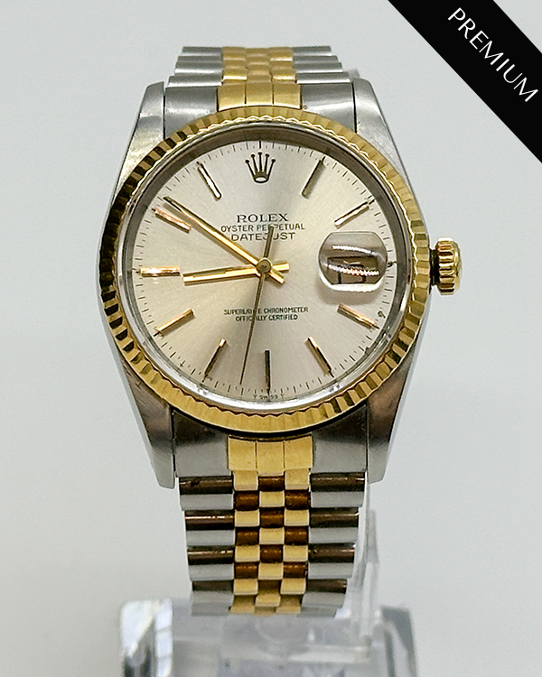 Rolex Datejust 36MM Silver Dial Two-Tone Jubilee Bracelet (16233)