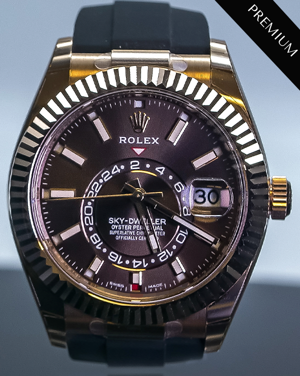 2022 Rolex Sky-Dweller Everose Gold Chocolate Dial (326235)