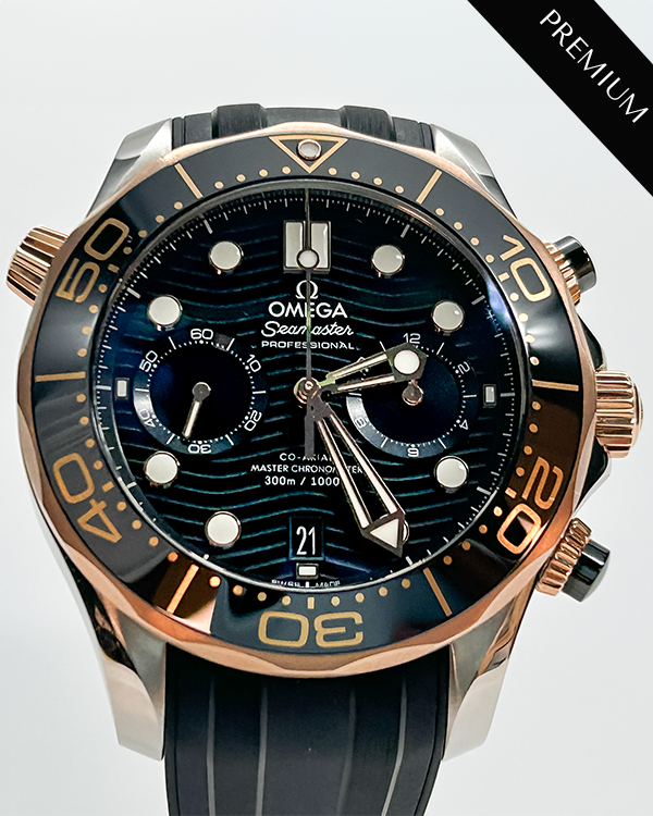 Omega Seamaster Diver 300m Gold/Steel Black Dial (210.22.44.51.01.001)