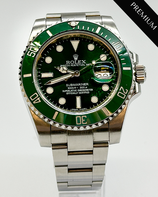 2011 Rolex Submariner Date "Hulk" 40MM Green Dial Steel Bracelet (116610V)