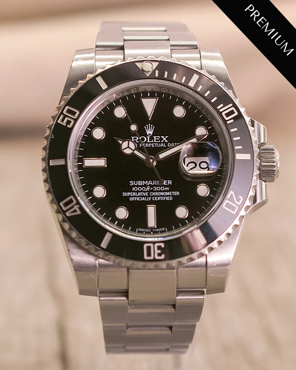 2016 Rolex Submariner Date 40MM Black Dial Steel Bracelet (116610LN)