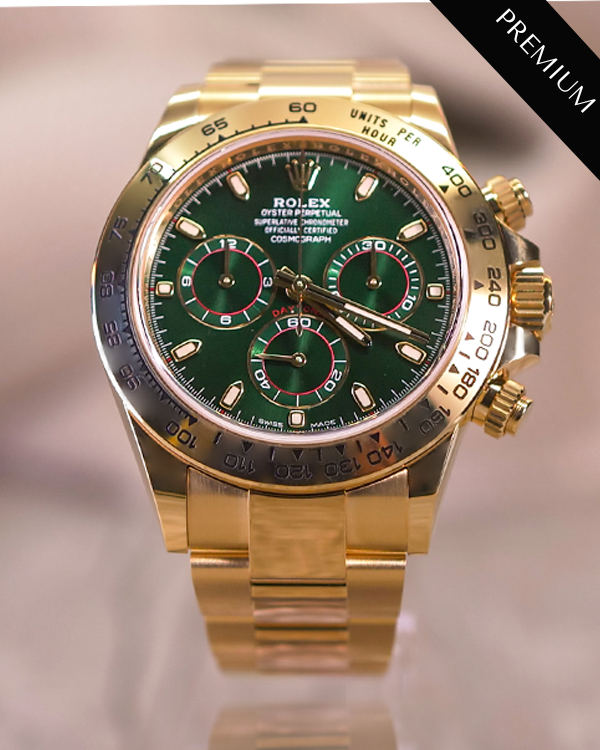 2022 Rolex Cosmograph Daytona "John Mayer" 40MM Green Dial Yellow Gold Oyster Bracelet (116508)