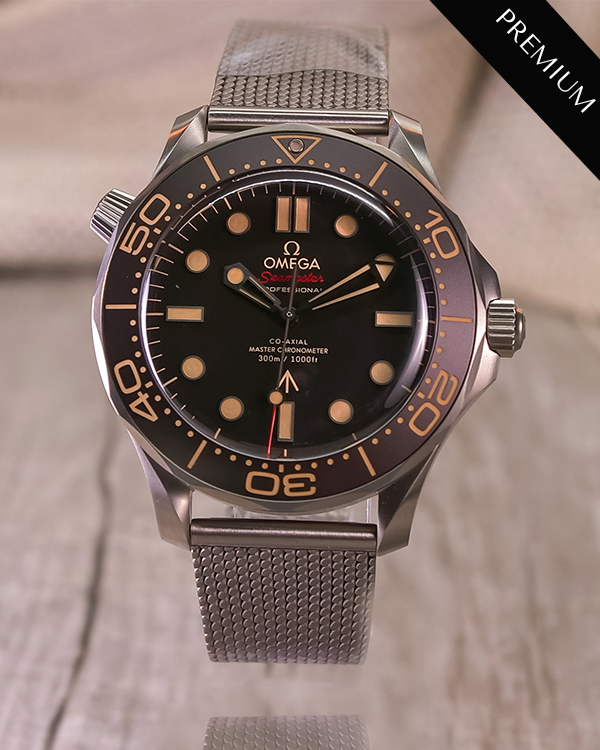 2020 Omega Seamaster "No Time to Die" 42MM Brown Dial Titanium Bracelet (210.90.42.20.01.001)