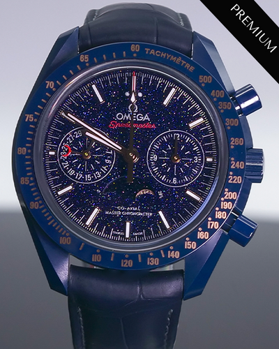 2023 Omega Speedmaster Moonphase "Blue Side Of The Moon" 44.25MM  Ceramic Blue Dial (304.93.44.52.03.002)