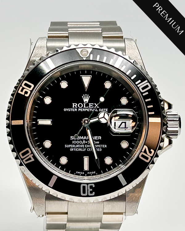 Rolex Submariner Date 40MM Steel Black Dial (16610)