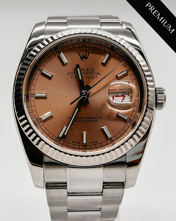 Rolex Datejust 36MM Salmon Dial Oyster Bracelet (116234)