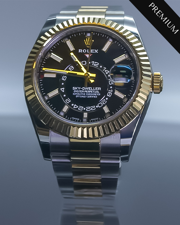 2021 Rolex Sky-Dweller 42MM Oystersteel and Yellow Gold Black Dial (326933)