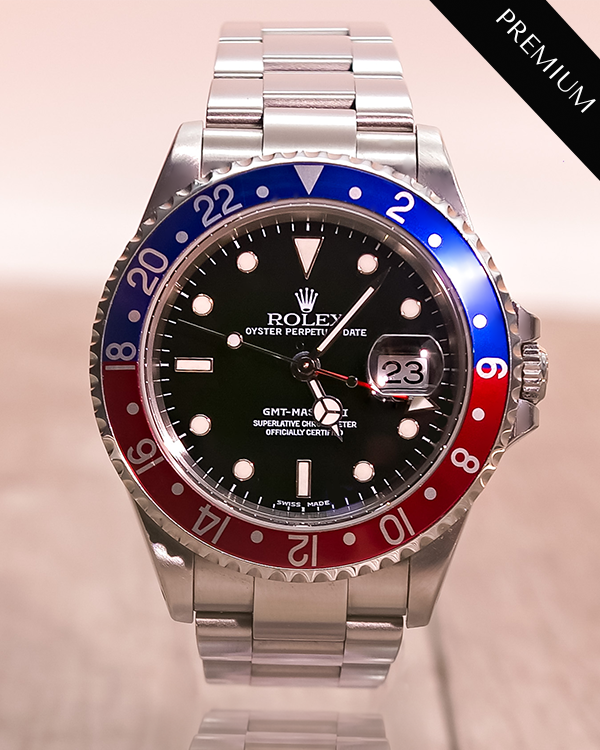 2000 Rolex GMT-Master II "Pepsi" 40MM Steel Black Dial (16710)