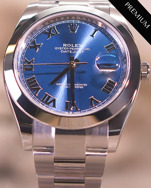 2023 Rolex Datejust 41MM Azzurro Blue Dial Oyster Bracelet (126300)