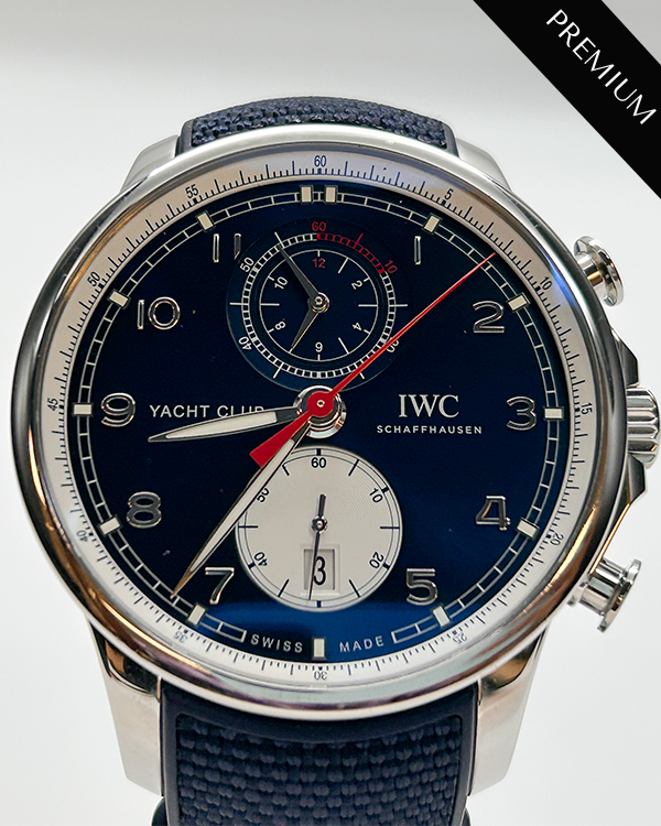 2022 IWC Portugieser Yacht-Club “Orlebar Brown”  44.6MM Blue Dial Textile Strap (IW390704)