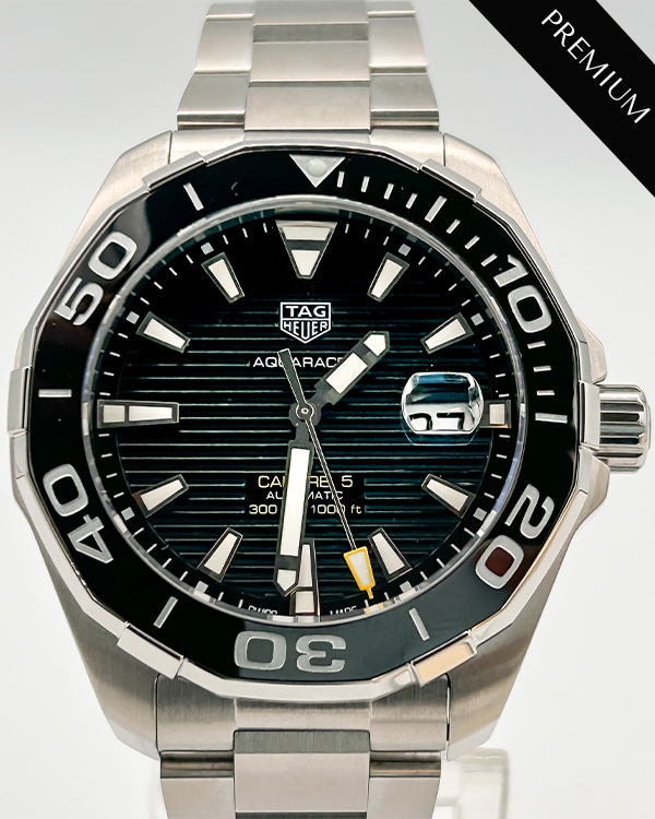 No Reserve - 2021 TAG Heuer Aquaracer 300M Steel Black DIal (WAY201A.BA0927)