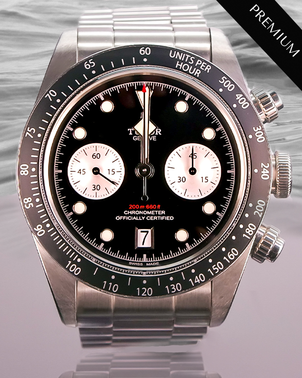 No Reserve - 2022 Tudor Black Bay Chrono 41MM Bracelet Steel Black Dial (79360N)