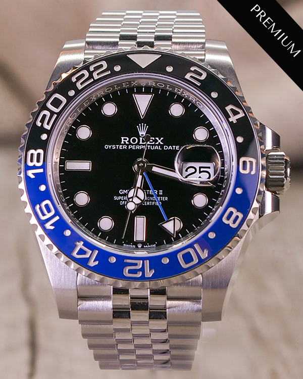 2023 Rolex GMT-Master II "Batgirl" 40MM Black Dial Oystersteel Jubilee Bracelet (126710BLNR)