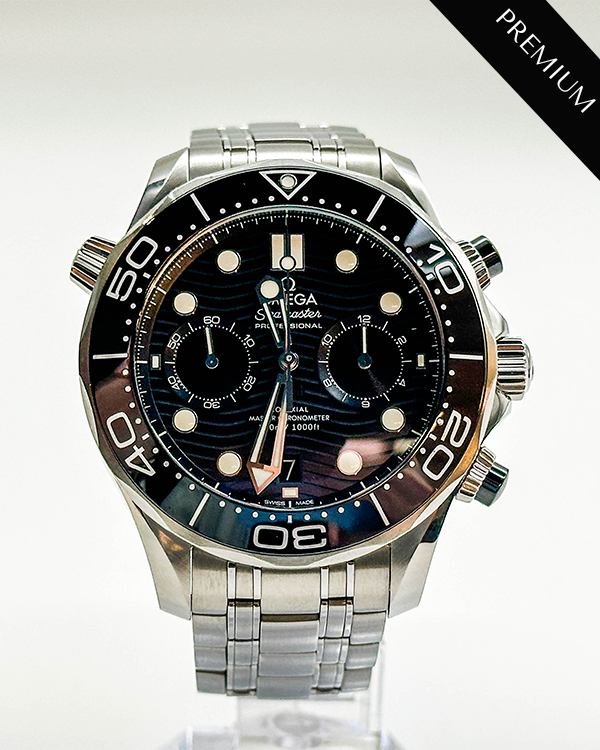 2022 Omega Seamaster Diver 300M 44MM Black Dial Steel Bracelet (210.30.44.51.01.001)