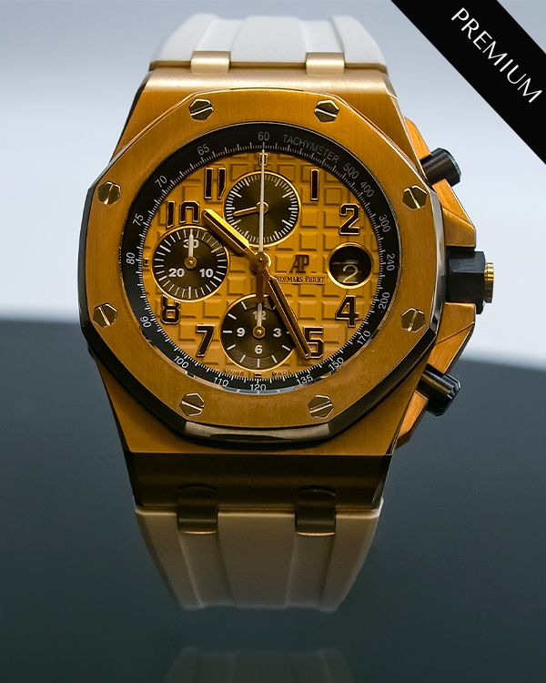 2017 Audemars Piguet Royal Oak Offshore Chronograph 42MM Rose Gold Golden Dial (26470OR)