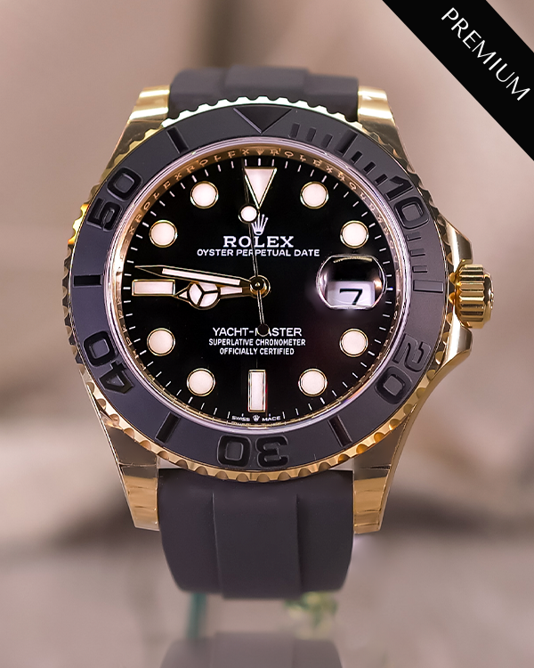 2023 Rolex Yacht-Master 42MM Black Dial Oysterflex Strap (226658)