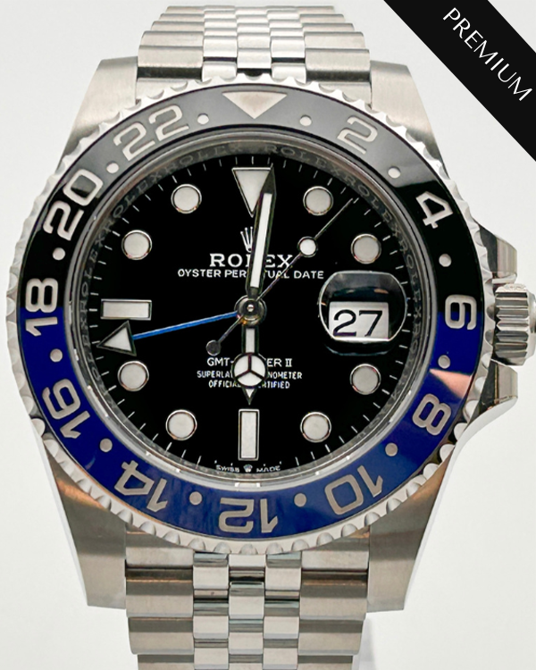 2023 Rolex GMT-Master II "Batgirl" Jubilee Oystersteel Black Dial (126710BLNR)