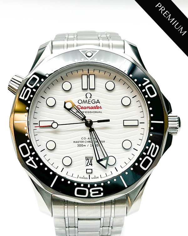 Omega Seamaster Diver 300M 42MM White Dial Steel Bracelet (210.30.42.20.04.001)