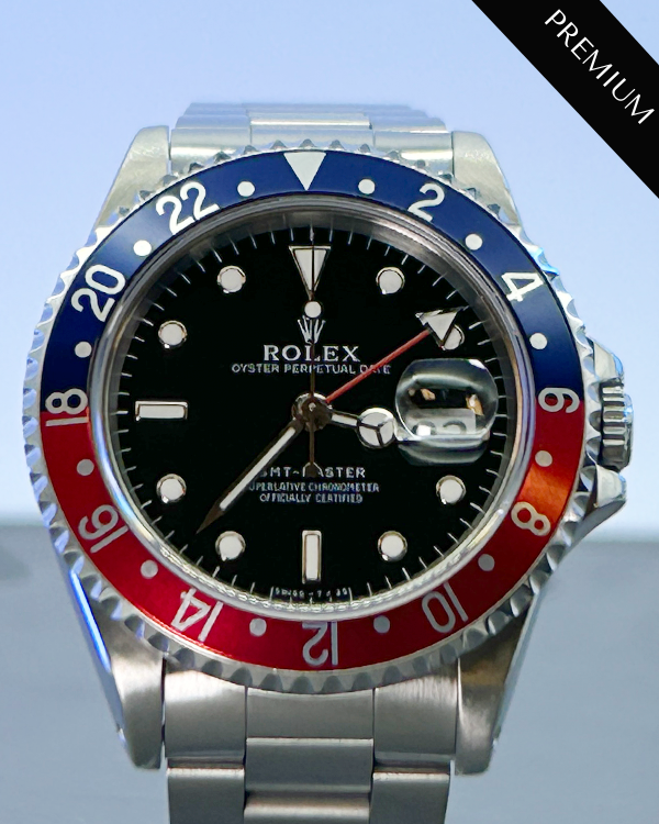 No Reserve - 1996 (T Serial) Rolex GMT-Master "Pepsi" 40MM Black Dial Steel Bracelet (16700)