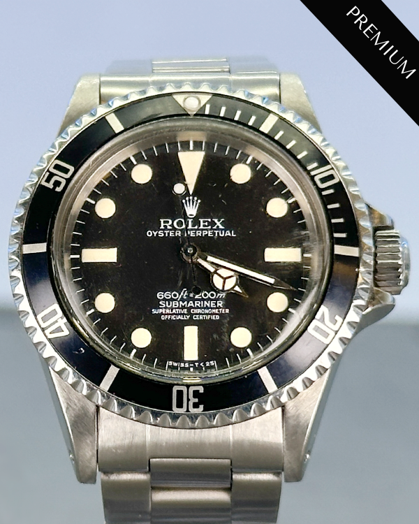 1967 Rolex Submariner No-Date Vintage 40MM Service Black Dial Aftermarket Oyster Bracelet (5512)