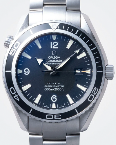 2007 Omega Seamaster Planet Ocean 45.5MM Black Dial Steel Bracelet (2200.50.00)