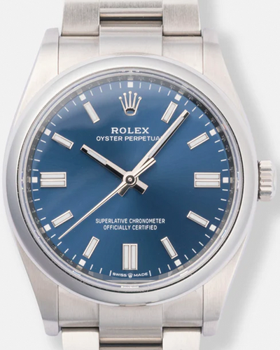 2020 Rolex Oyster Perpetual 36MM Blue Dial Oyster Bracelet (126000)