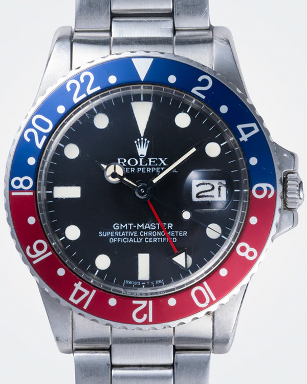 Rolex GMT-Master"Pepsi" 40MM Black Dial Oyster Bracelet (1675)