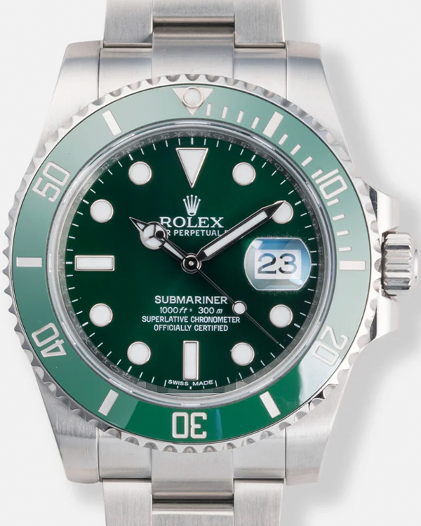 2016 Rolex Submariner Date “Hulk” 40MM Green Dial Oyster Bracelet (116610LV)