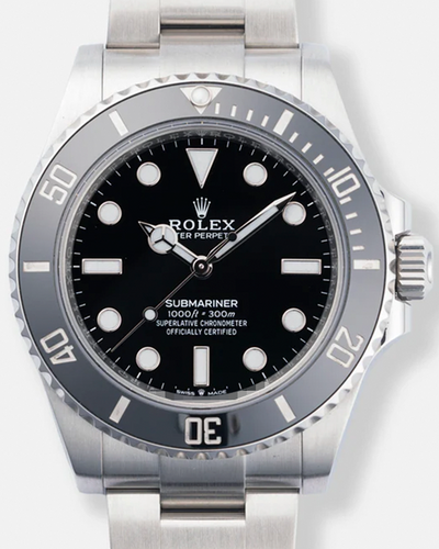 2021 Rolex Submariner No Date 41MM Black Dial Oyster Bracelet (124060)