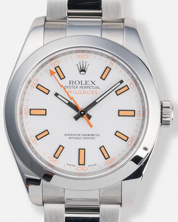 2008 Rolex Milgauss 40MM White Dial Oyster Bracelet (116400)