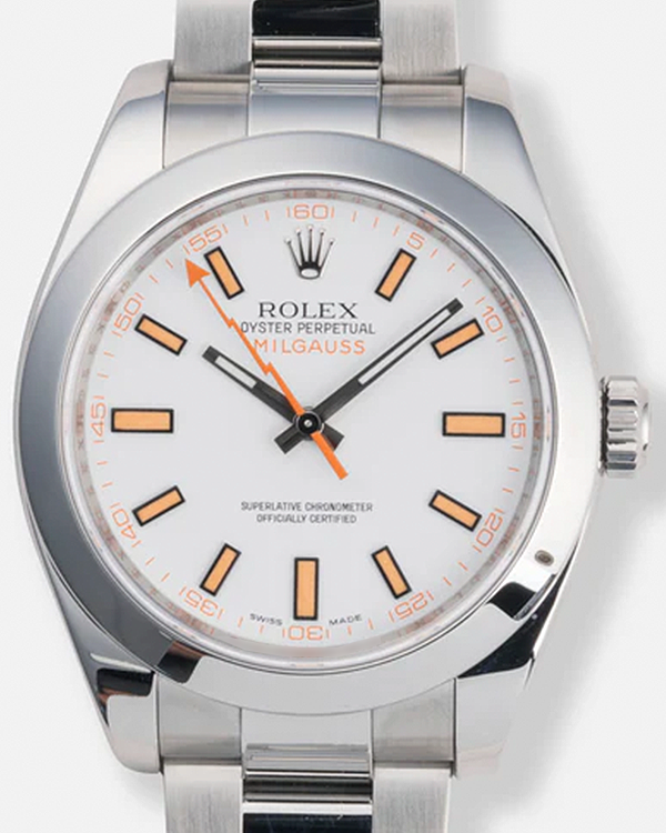 Rolex R74008 2008 Rolex Milgauss 40MM White Dial Oyster Bracelet (116400) – Grailzee