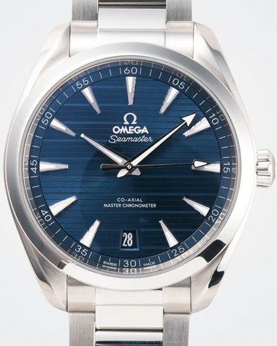 2020 Omega Seamaster Aqua Terra 150M 41MM Blue Dial Steel Bracelet (220.10.41.21.03.004)