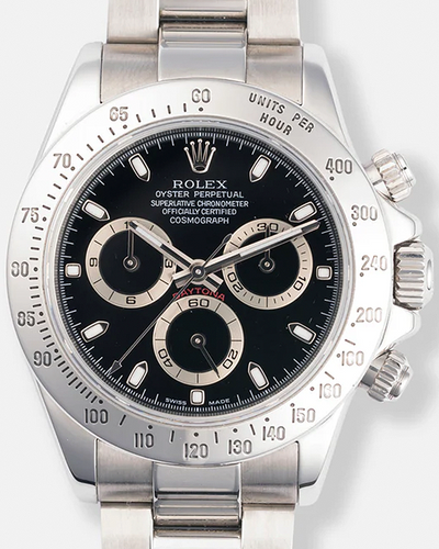 2004 Rolex Cosmograph Daytona 40MM Black Dial Oyster Bracelet (116520)