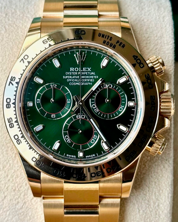 2023 Rolex Daytona “John Mayer” Yellow Gold Green Dial (116508)