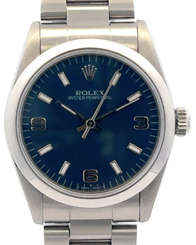 1998 Rolex Oyster Perpetual 31MM Blue Dial Oyster Bracelet (67480)