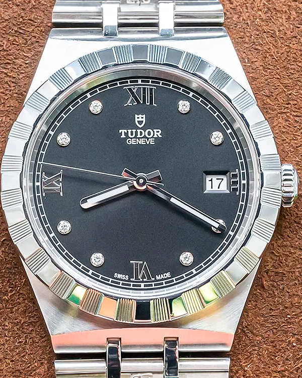 2022 Tudor Royal 38MM Black Dial Steel Bracelet (28500)