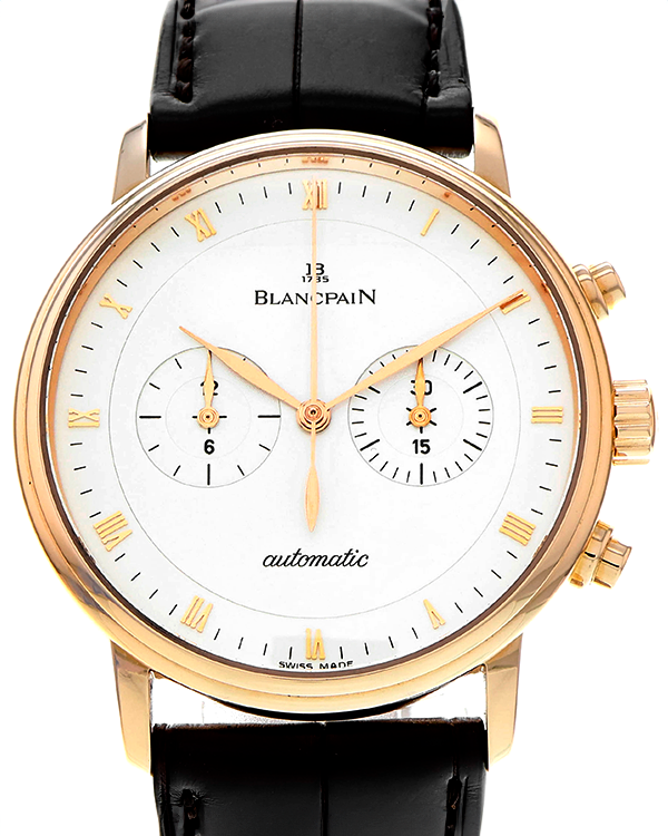 2007 Blancpain Villeret 40MM Silver Dial Leather Strap (4082-3642-55B)