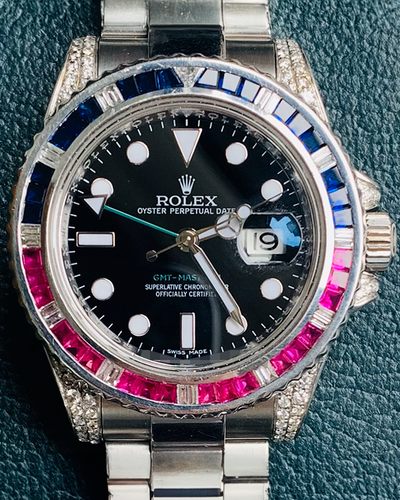 Rolex GMT-Master II 40MM Black Dial Steel Bracelet (116710)