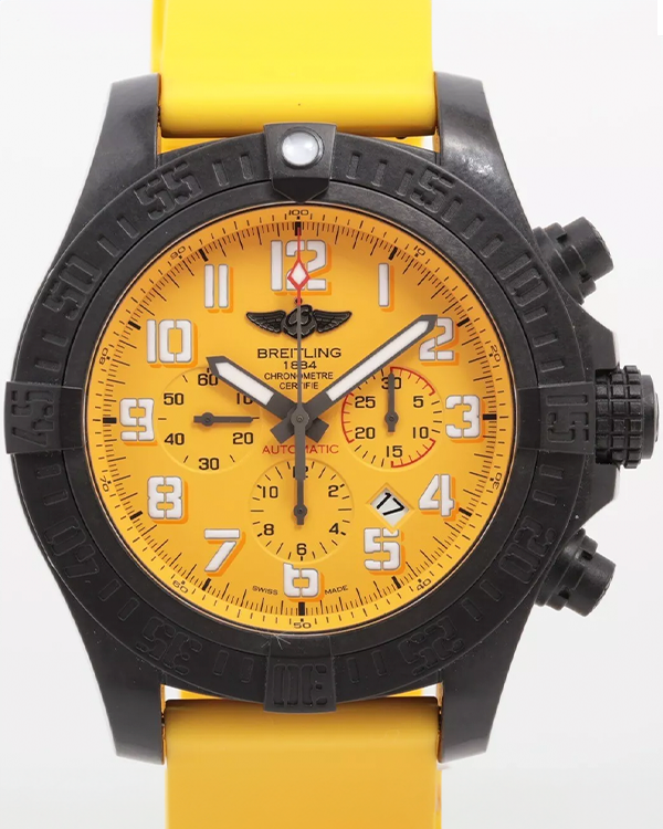 Breitling Avenger 50MM Yellow Dial Aftermarket Rubber Strap (XB0170E4/I533-282S)