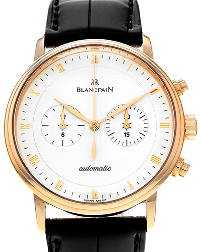 2007 Blancpain Villeret 40MM Silver Dial Leather Strap (4082-3642-55B)
