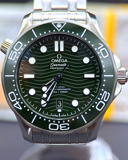 2023 Omega Seamaster Diver 300M 42MM Green Dial Steel Bracelet (210.30.42.20.10.001)