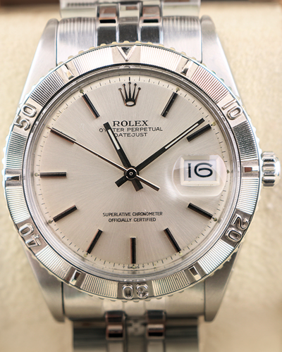 1971 (2.7 Mill Serial) Rolex Datejust Turn-O-Graph 36MM Silver Dial Jubilee Bracelet (1625)